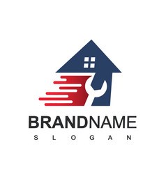 Fast House Repair Logo Design Template