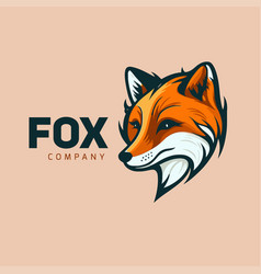 Fox Head Logo Branding Concept