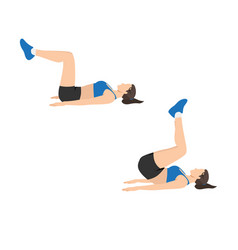 Woman Doing Exercise Flat