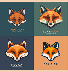 Fox Head Logo Branding Concept