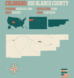 Map Rio Blanco County In Colorado