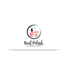 Nail Art Logo Design For Beauty Studio With