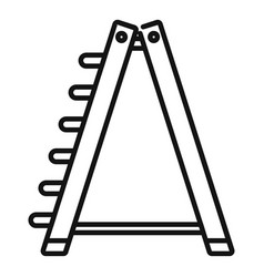 Up Ladder Icon Outline Step Construction