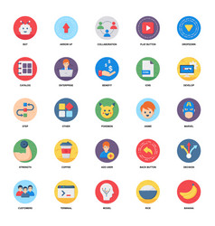 Team Collaboration Flat Icons Pack