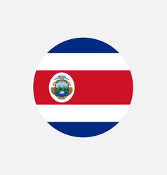 Costa Rica Rican Round Circle Country Flag