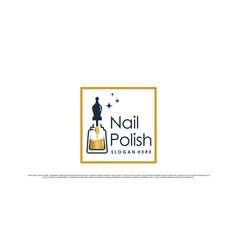 Nail Polish Logo Design For Beauty Studio With