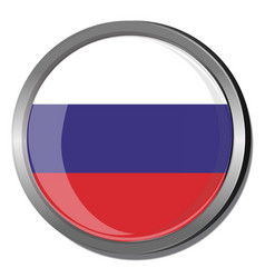 Russia Round Flag