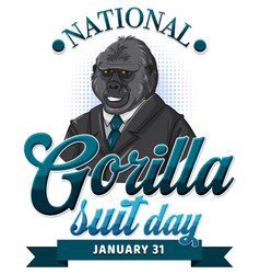 National Gorilla Suit Day Banner