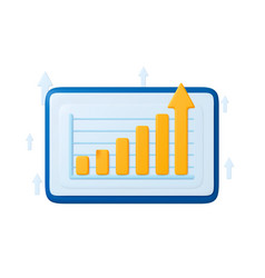 Positive Growth Chart Financial Analytics