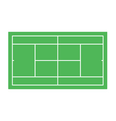 Tennis Court Top View Exact Proportions