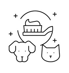 Dentistry Domestic Pets Line Icon