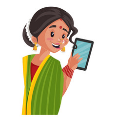 Indian Marathi Woman Cartoon