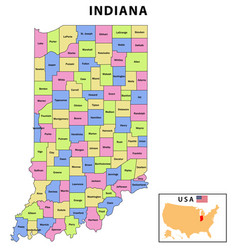 Indiana Map District Map Of In 2020