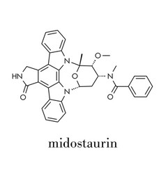 Midostaurin Cancer Drug Molecule Protein Kinase