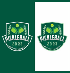 Pickleball Badge Logo In Modern Minimalist Style