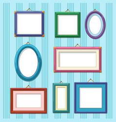 Picture Frames On Wall Flat Photo Frame Set