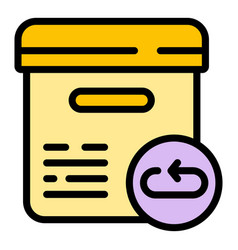 Return Product Icon Flat