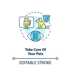 Take Care Your Pets Concept Icon