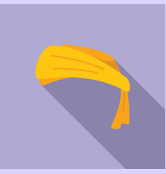 Asian Turban Icon Flat Culture East