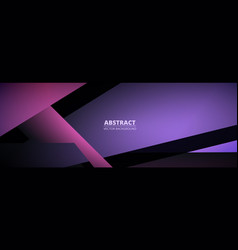 Dark Purple Modern Abstract Wide Banner