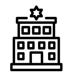 Police Station Icon Outline Style