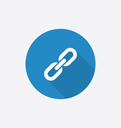 Reload Flat Blue Simple Icon with long shadow Vector Image