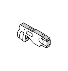 Taser Weapon Military Isometric Icon