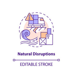 Natural Disruptions Concept Icon