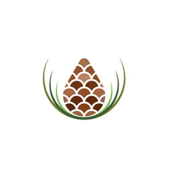 Pinecone Symbol Logo Icon Design