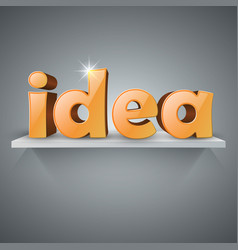 3d Idea Icon On The Shelf