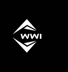 Wwi Abstract Technology Logo Design On Black