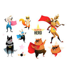 Superheroes Animals Kids Party Funny Characters