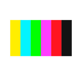 Tv Test Icon Has No Signal Vertical Multi Colored