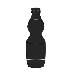 Bottle Of Soda Iconblack Logo Isolated On