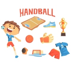 Boy Handball Player Kids Future Dream