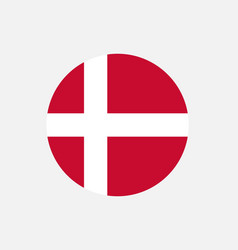 Denmark Danish Round Circle Country Flag Banner