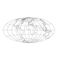 Simplified Map Of World With Latitude