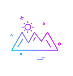 Mountians Icon Design