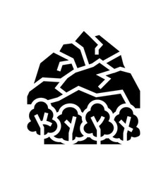 Tundra Landscape Glyph Icon