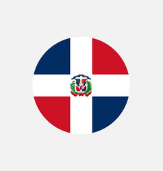 Dominican Republic Round Circle Country Flag