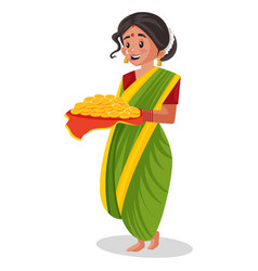 Indian Marathi Woman Cartoon