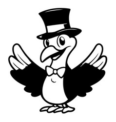 Penguin With Top Hat And Bow Tie