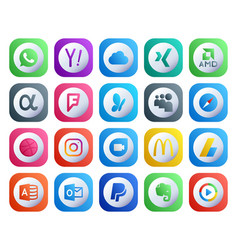 20 Social Media Icon Pack Including Ads Mcdonalds