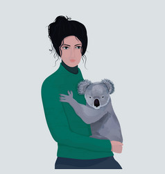 Banner Save Koalas In Australia Young Woman