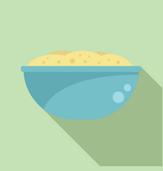 Boiled Potato Icon Flat Mash Food