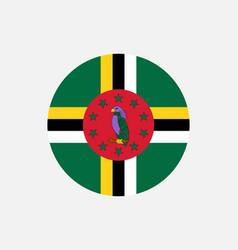 Dominica Dominican Round Circle Country Flag