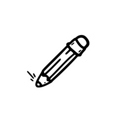 Doodle Pencil Icon Hand Drawn