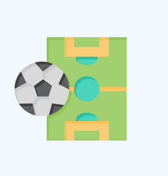 Icon Sport Field Related To Football Symbol Flat