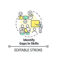 Identify Gaps In Skills Concept Icon