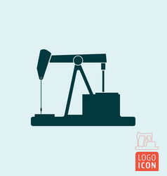 Pumpjack Icon Isolated